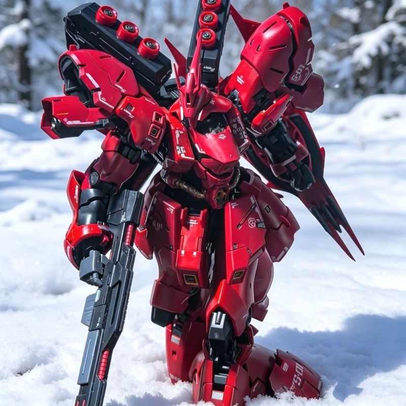 Bandai Model Gundam Rg - Sazabi Rg 1/144, modèle de robot