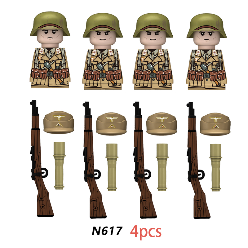 Lego Minifigure Holder - Figurines militaires chaudes blocs de construction