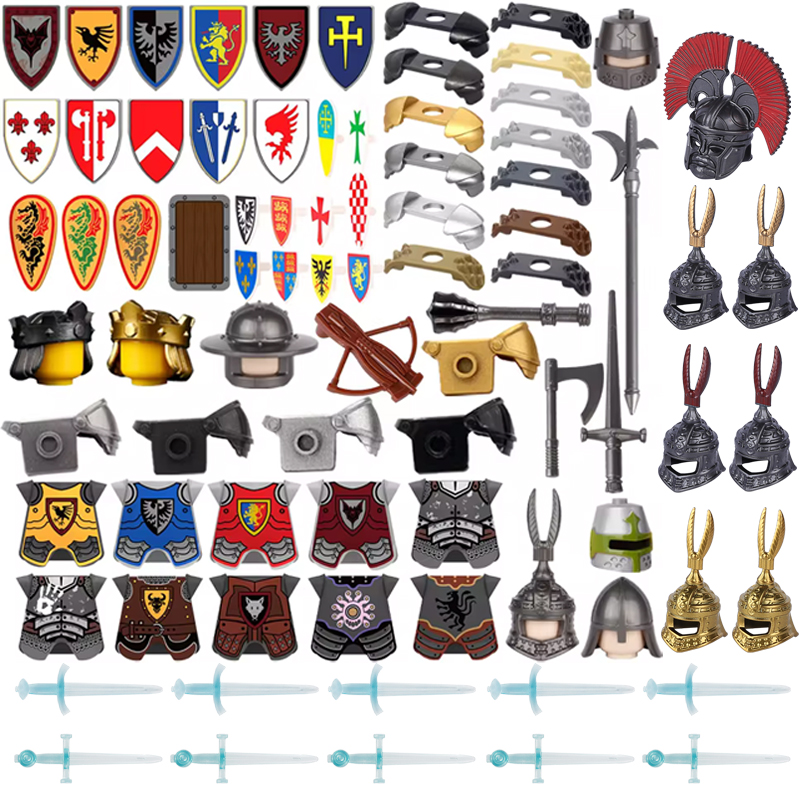 Lego Minifigure Holder - Briques de construction de château médiéval,