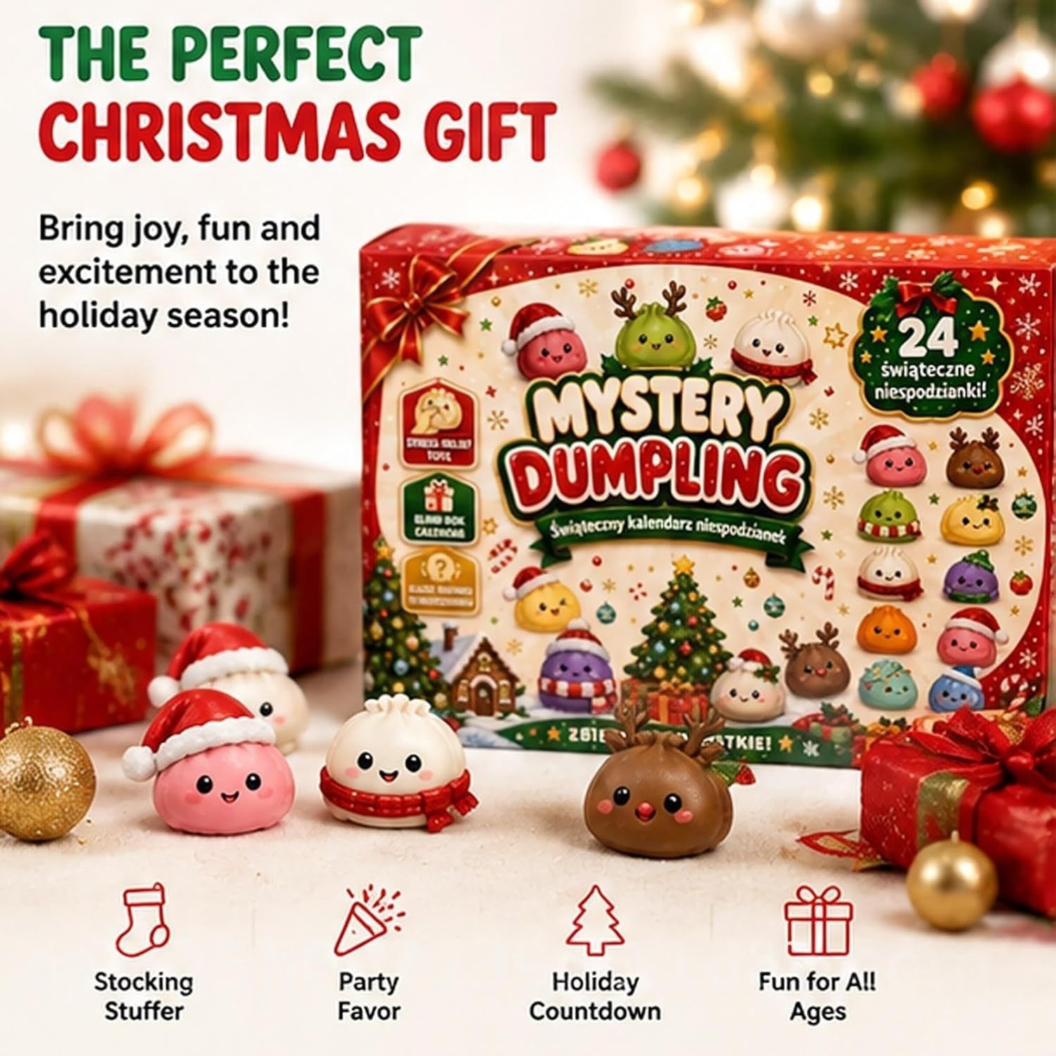 Mystery Box Blind Bag - Calendrier de l'Avent Surprise Noël 2026,