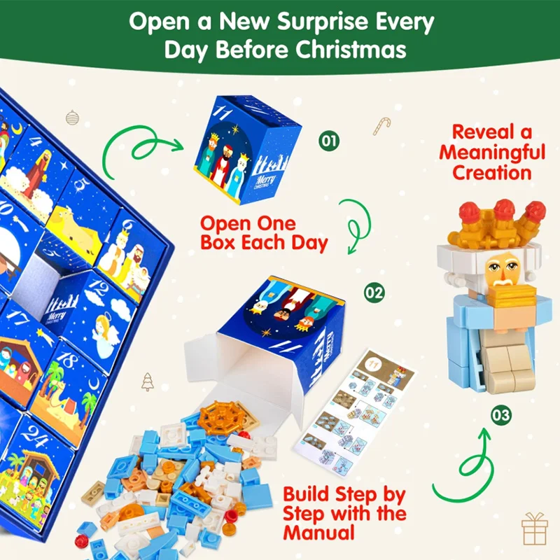 Boîte cadeau calendrier de l'a - Building Block Mini avis et prix